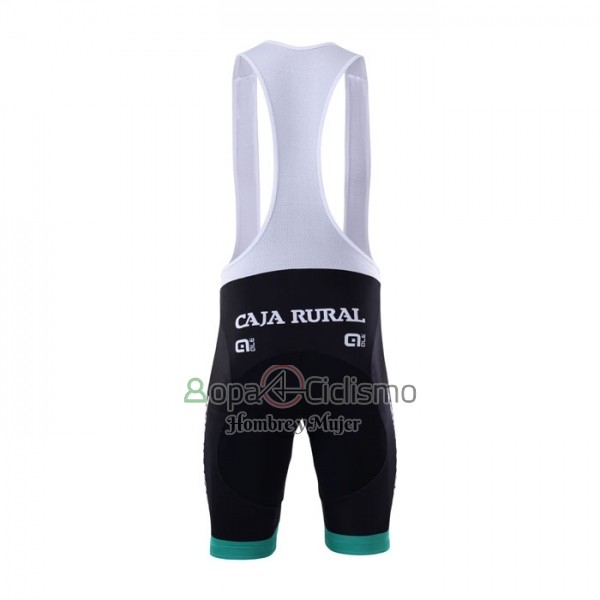 Caja Rural Ropa Ciclismo Culotte Corto 2018 Hombre Mangas Cortas Verde Blanco